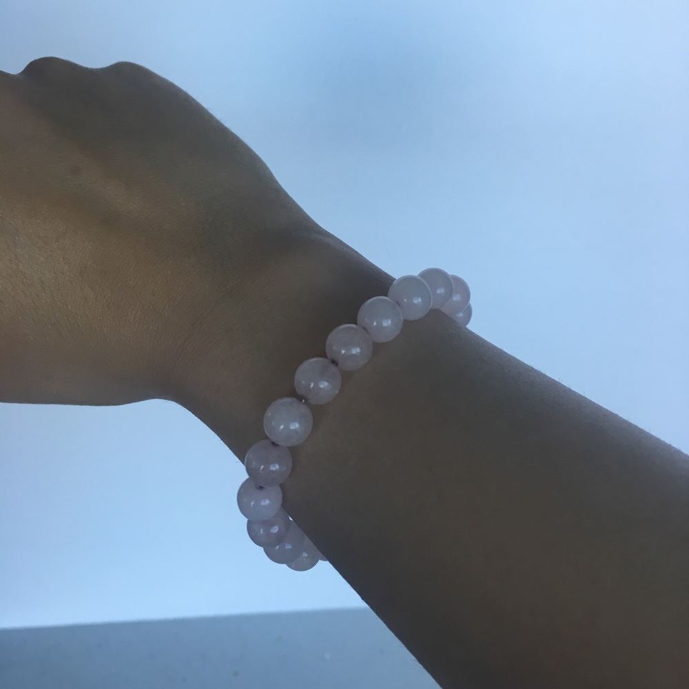 Rose Quartz Bead Bracelet